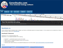 Tablet Screenshot of genestudio.com